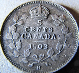 I903-Canadian-5-Cent-Piece-With-Very-Weak-