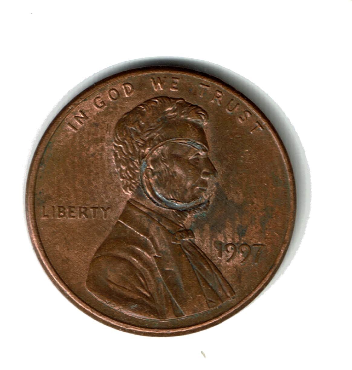 Are-These-Cuds-Or-Somebody's-Joke-On-A-Coin-1997-Penny