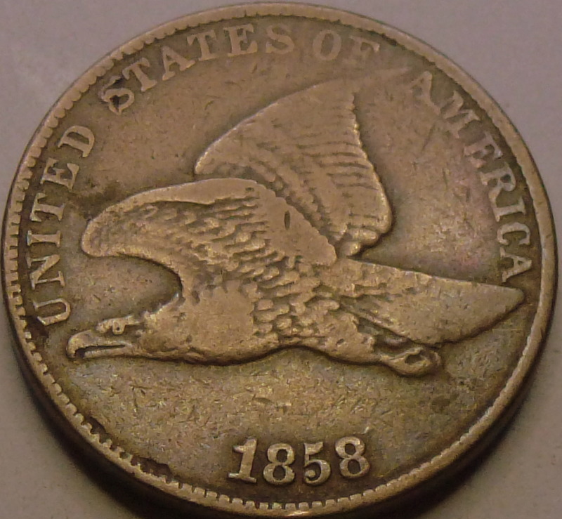 1858-LL-Fe-Cherrypick-To-1858/7-Flying-Eagle-Overdate