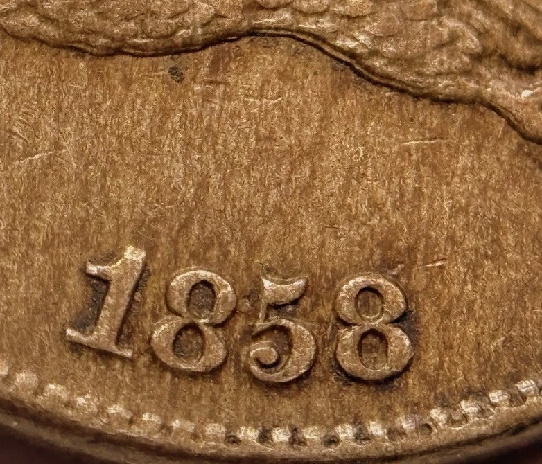 1858-Flying-Eagle-Cent---Is-This-An-1858/7-Overdate?