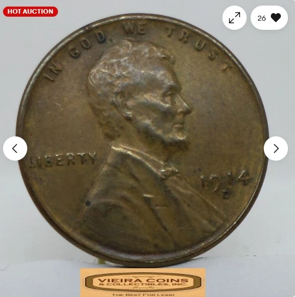 1944-D-Lincoln-Cent-Altered-To-Be-A-1914-D-Lincoln-Cent---100%-Authentic