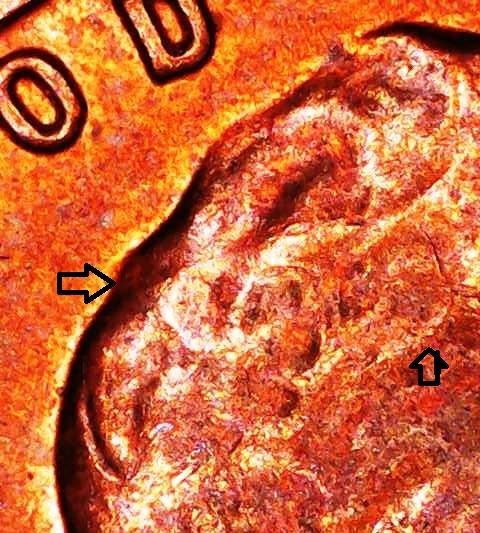 1958-D-Cent--Die-Cracks-Spike-Head-And-Chips-On-Date