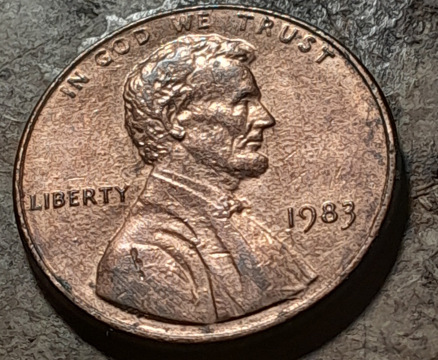 1983-Zinc-Lincoln-Cent,-Error