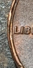 1982-Large-Date-Copper-Lincoln-Cent.-Rim-Cud,-Folded-Rim-Fin