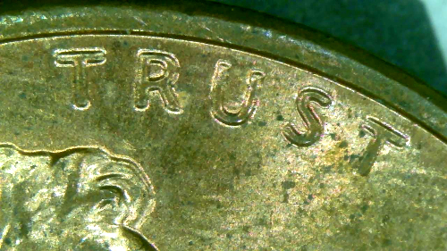 1991-Penny-With-Line-Above/Through-Lincoln's-Head-&-Multiple-Other-Lines