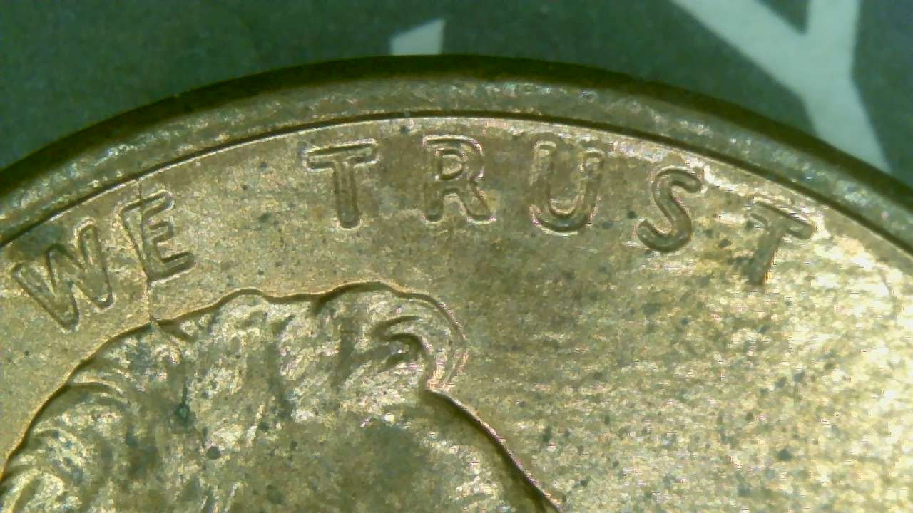 1991-Penny-With-Line-Above/Through-Lincoln's-Head-&-Multiple-Other-Lines