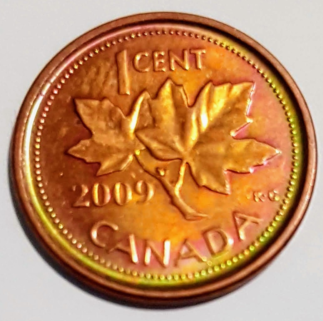 2009-Canadian-Rainbow-Toned-Penny