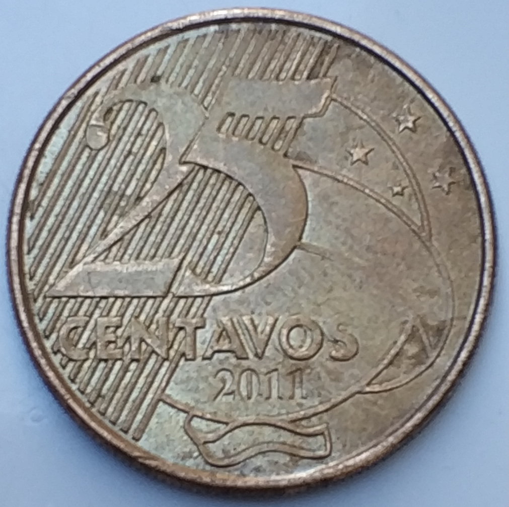 25-Centavos-2011-Doubled-Die,-Brazillian-Coin
