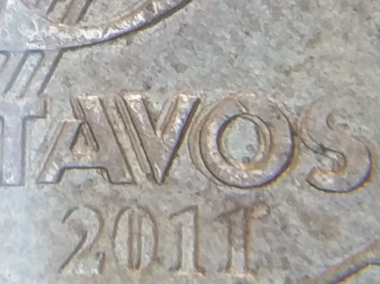 25-Centavos-2011-Doubled-Die,-Brazillian-Coin