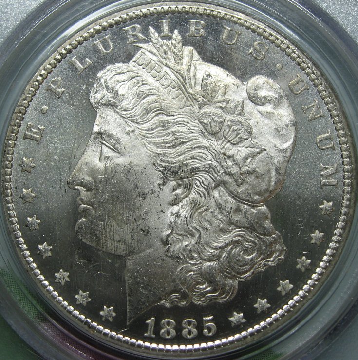 GTG-...-A-Pair-Of-PCGS-Graded-1885-CC-Morgan-Dollars