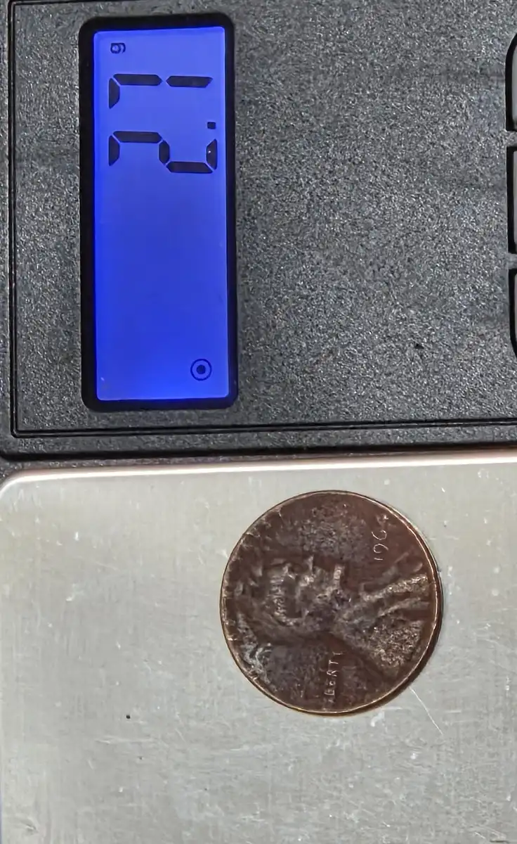 1964-No-Mint-Penny-Under-Weigt