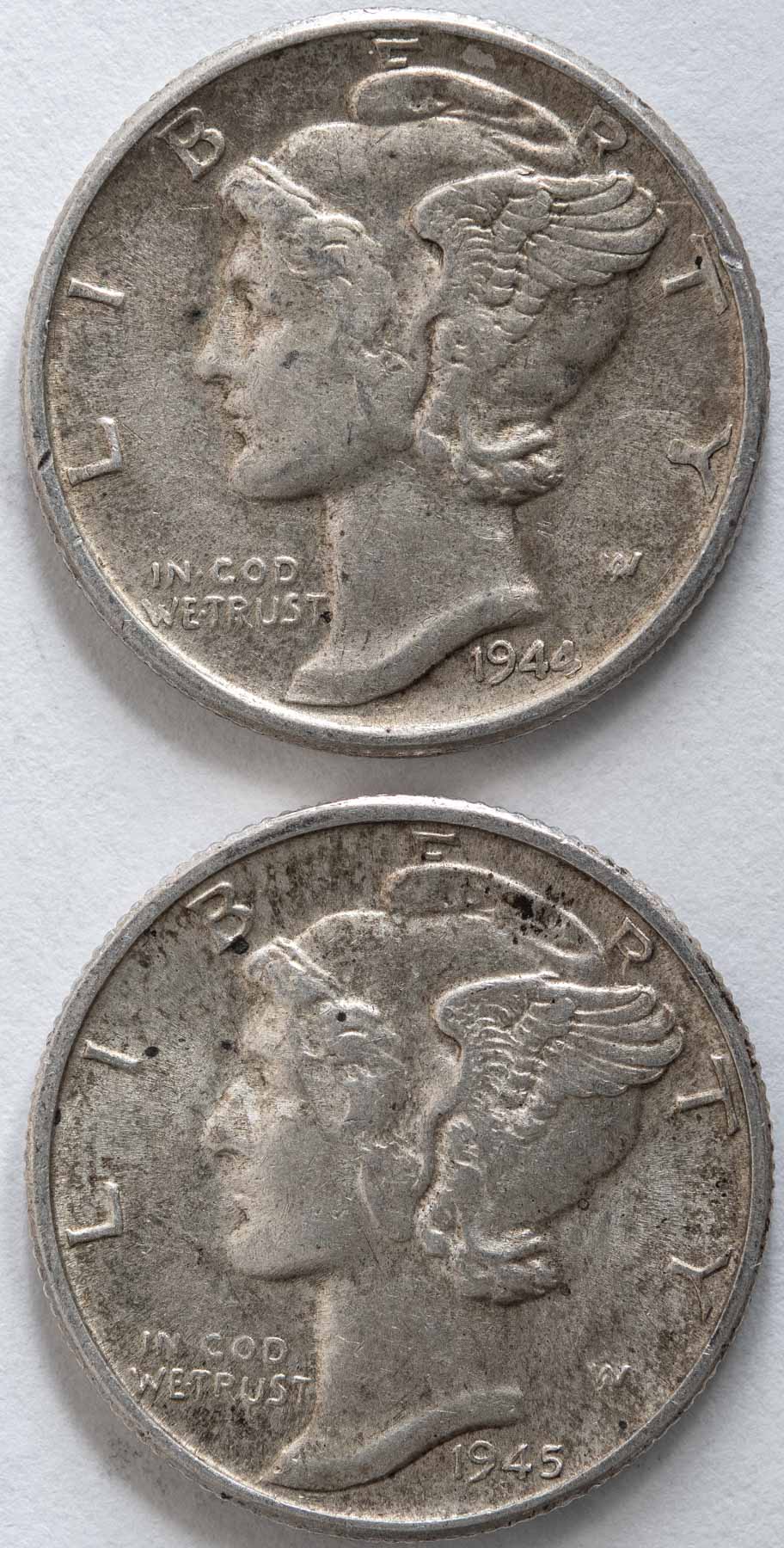 WW1-&-WW2-Era-Mercury-Dimes