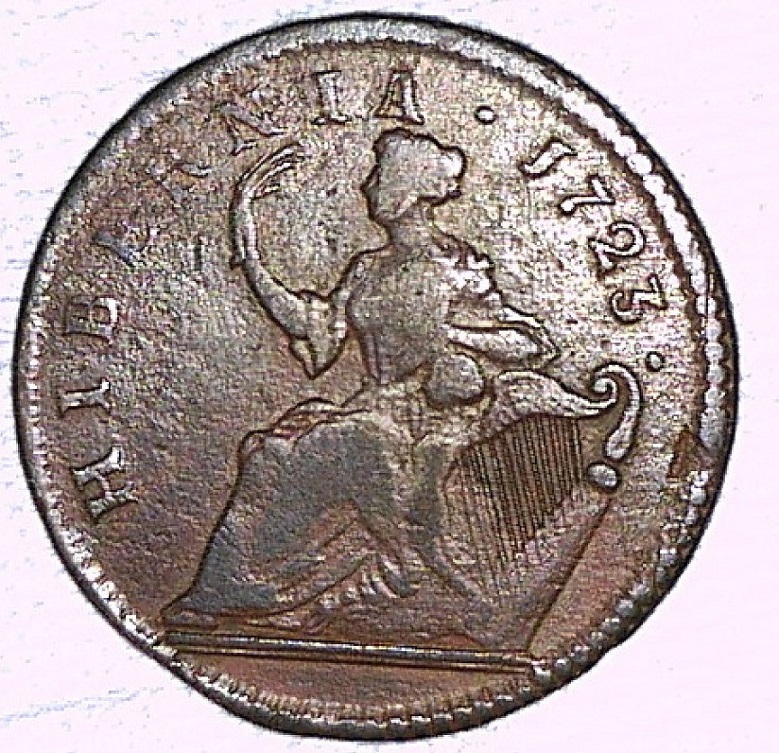 1723-Woods-Hibernia-Half-Pence,-Opinions