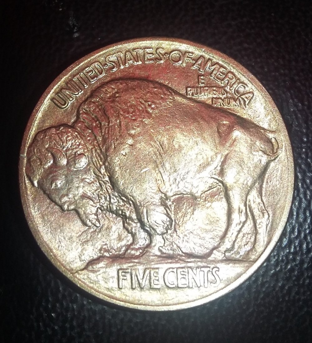 For-Grading-A-1913-Type-1-Buffalo,-Odd-Toning-From-Old-Coin-Flip