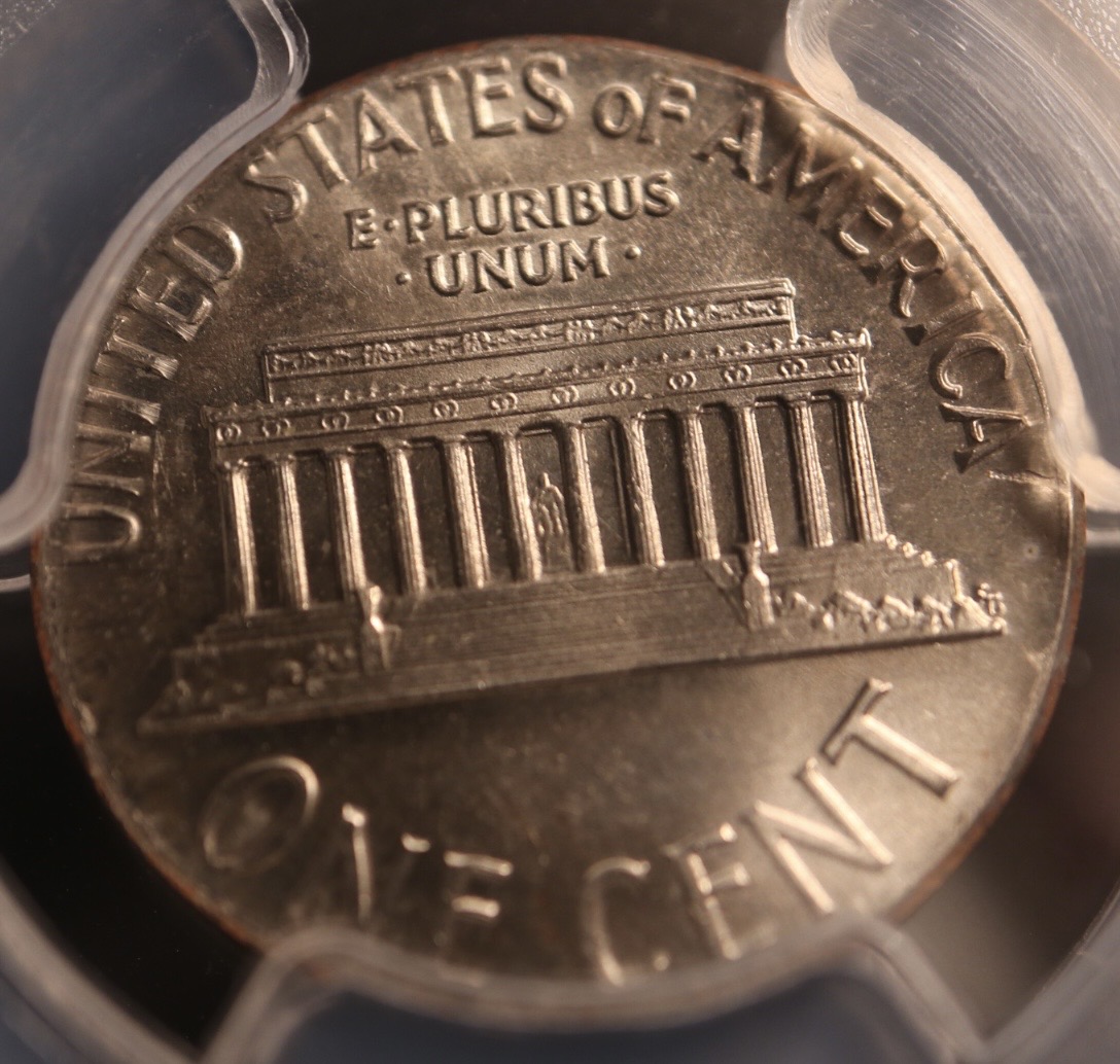 1966-Lincoln-Memorial-Cent,-Struck-On-10c-Clad-Planchet