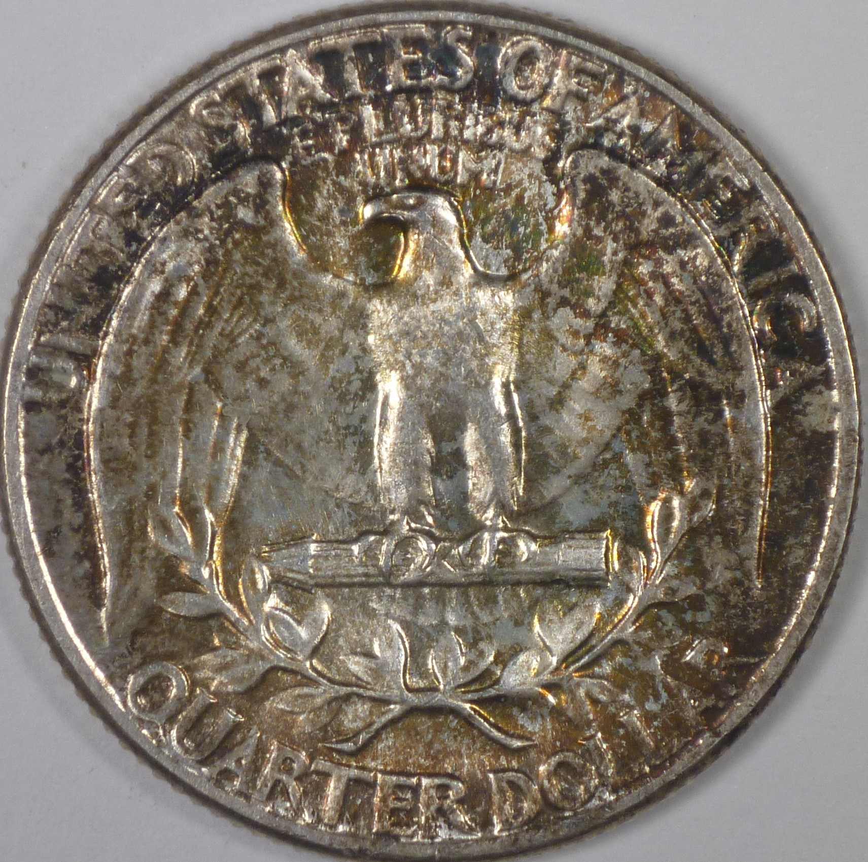 3-Toned-25c-Washingtons-1941,1960,-1962-Ps-I-Got-At-A-Local-Shop.-: