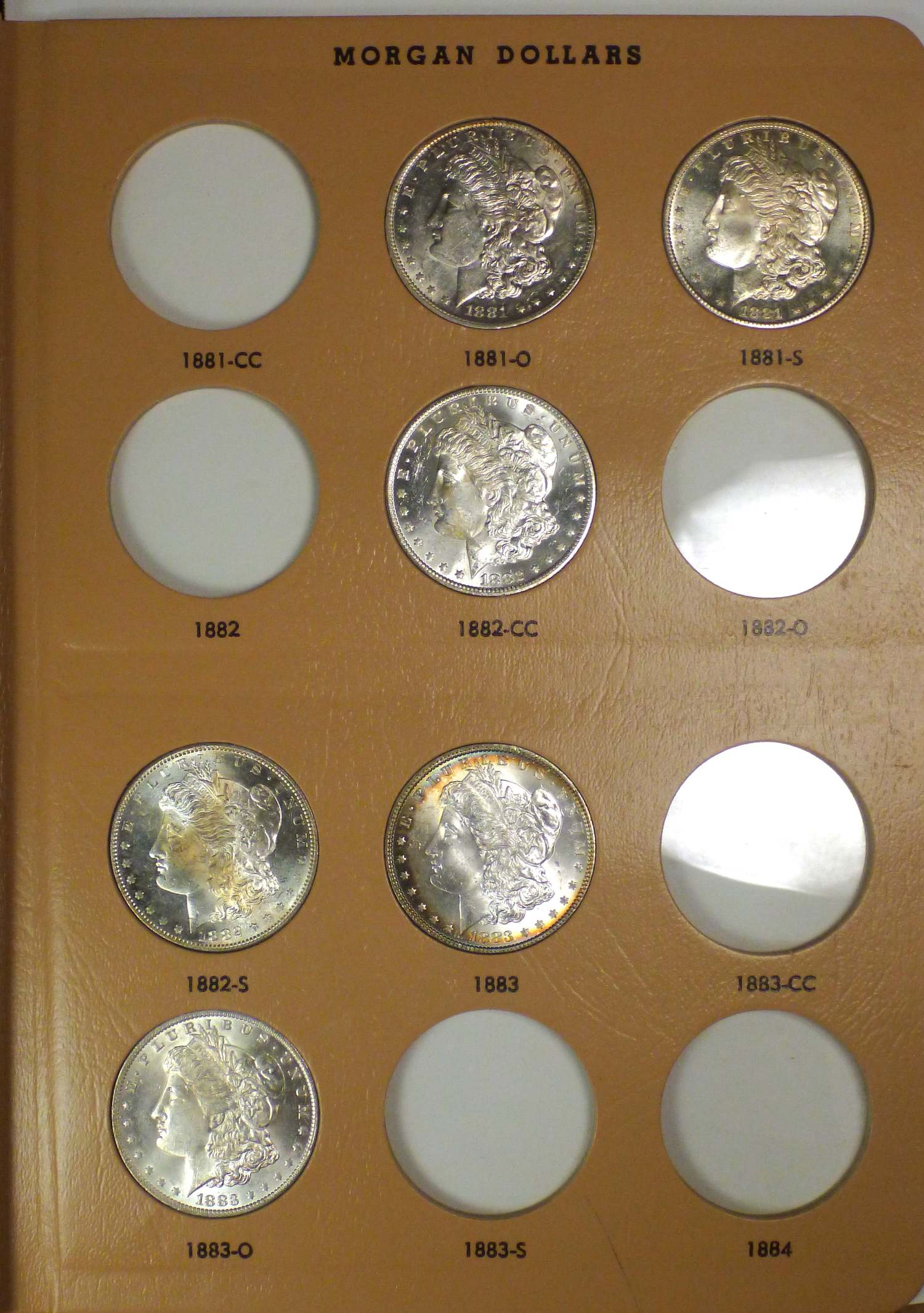 My-Complete-Dansco-7178/7179-Morgan-Dollar-Date-And-Mint-Mark-Set-Goal.