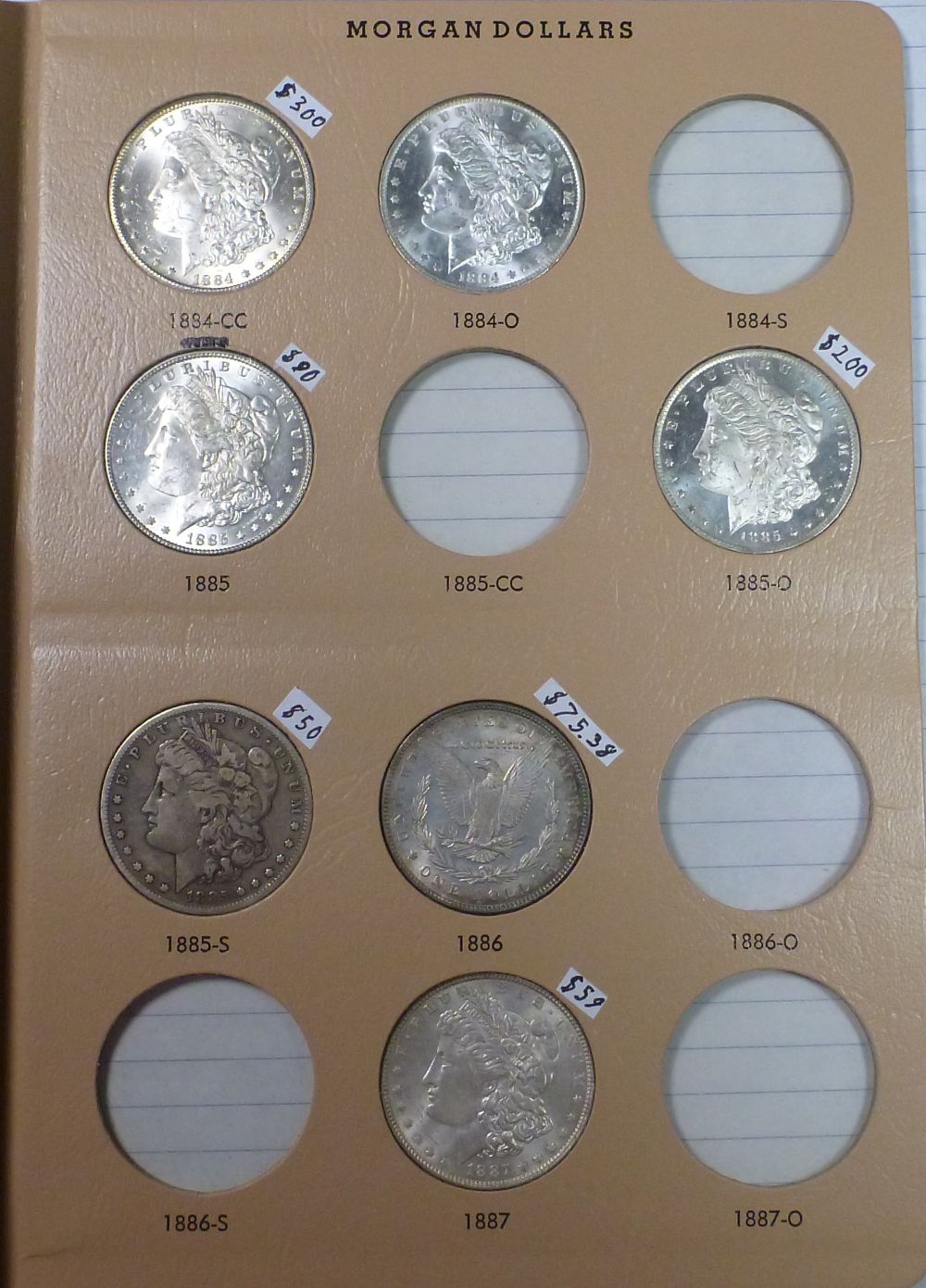 My-Complete-Dansco-7178/7179-Morgan-Dollar-Date-And-Mint-Mark-Set-Goal.