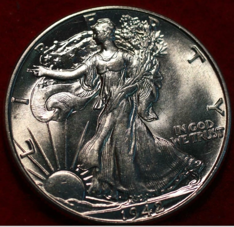 1942-Walking-Half-Dollar-For-Grading.