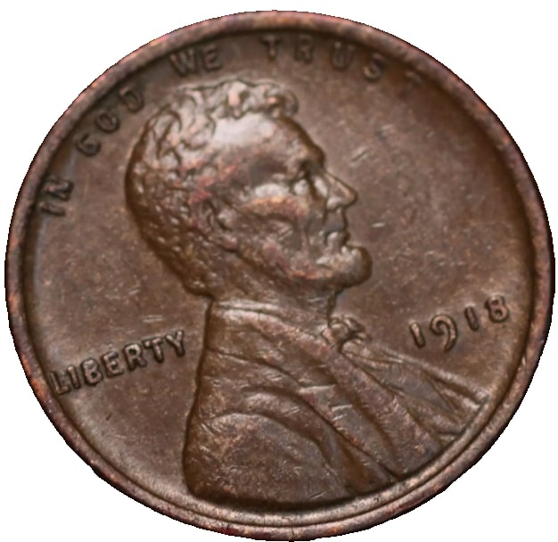 1918-Lincoln-Cent-.-Lam-?