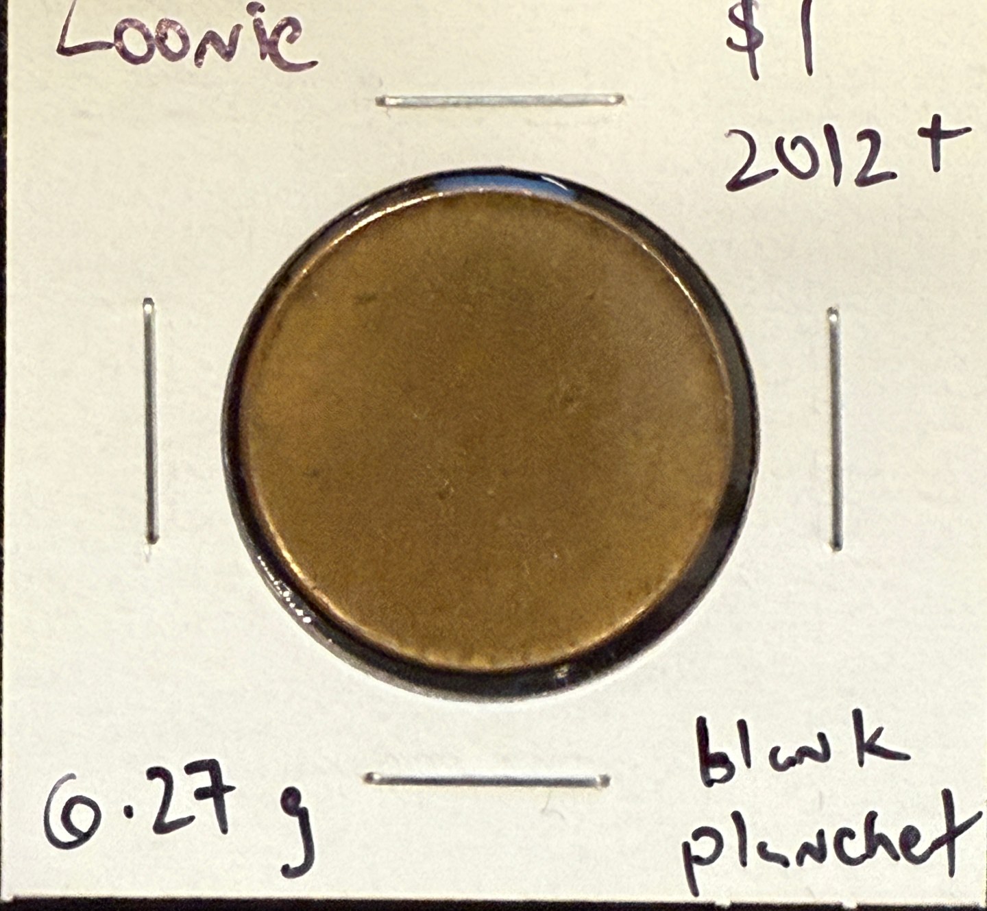 Blank-Loonie-Planchet