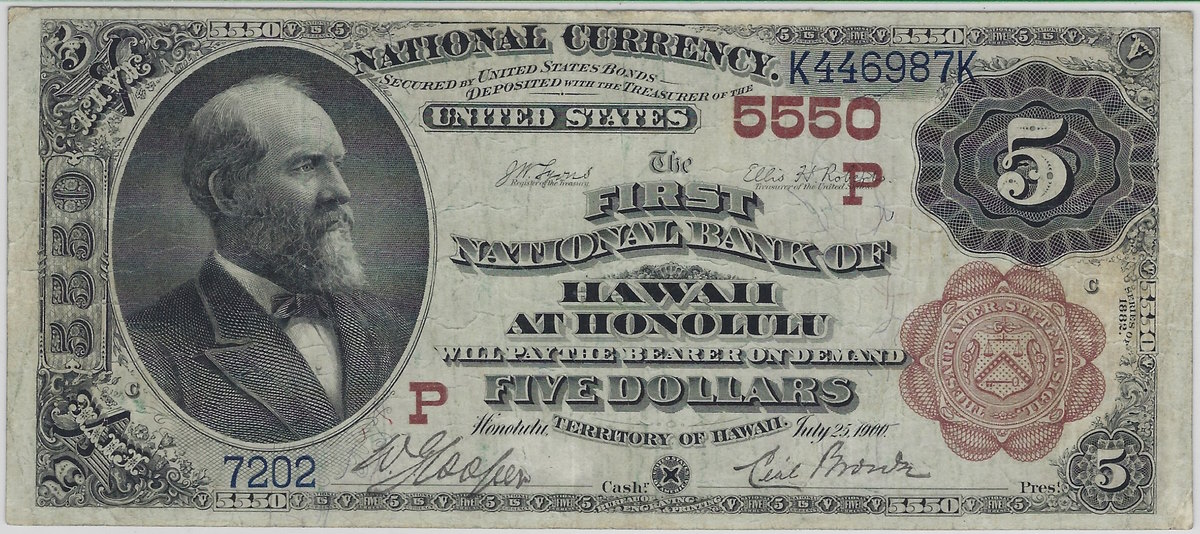 Series-1882-Charter-5550-Territory-Of-Hawaii---$5-Brown-Back