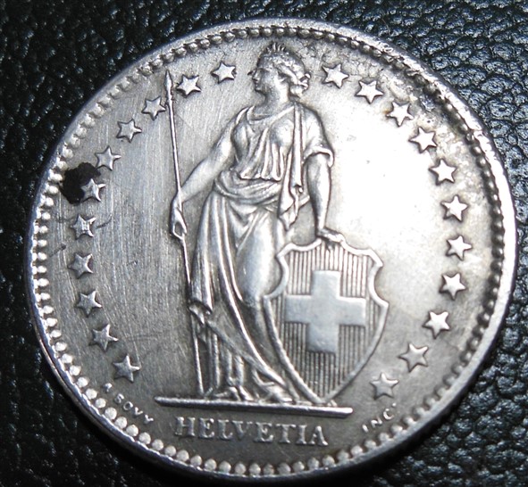 2-Francs-Switzerland-1974-In-Silver.