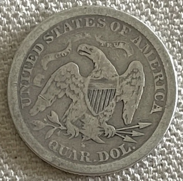 1869-S-Seated-Liberty-Quarter.--Total-Pop-Of-An-Estimated-400