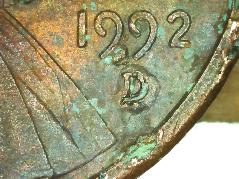 1992-D-Lincoln-Cent---Damage,-ErrorS,-Or-Both?
