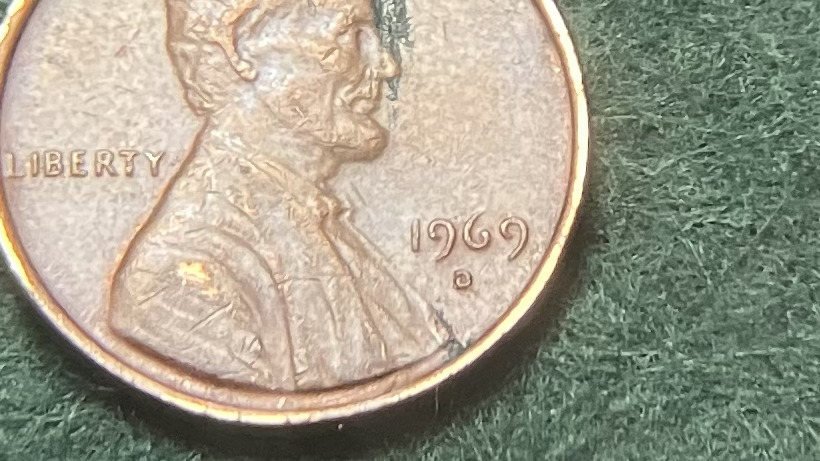 Unique-New-Orleans-1969-O-Lincoln-Cent-Found-In-Pocket-Change!