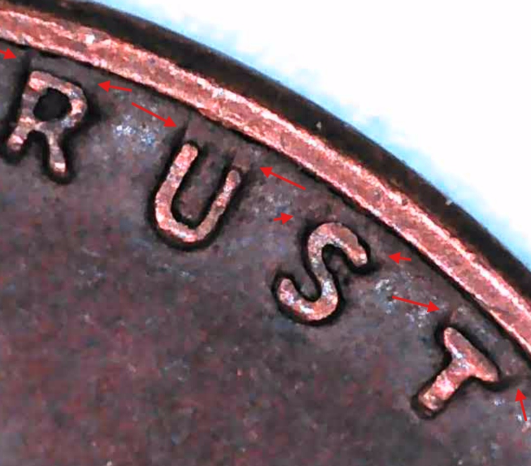 1958-P-1c-DDO-BN.-New-Variety.-Zoom-In!-Detailed-Red-Arrows!