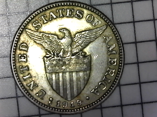 1920-Silver-Philippine-50-Centavo-Coin-Under-USA-No-Mint-Mark