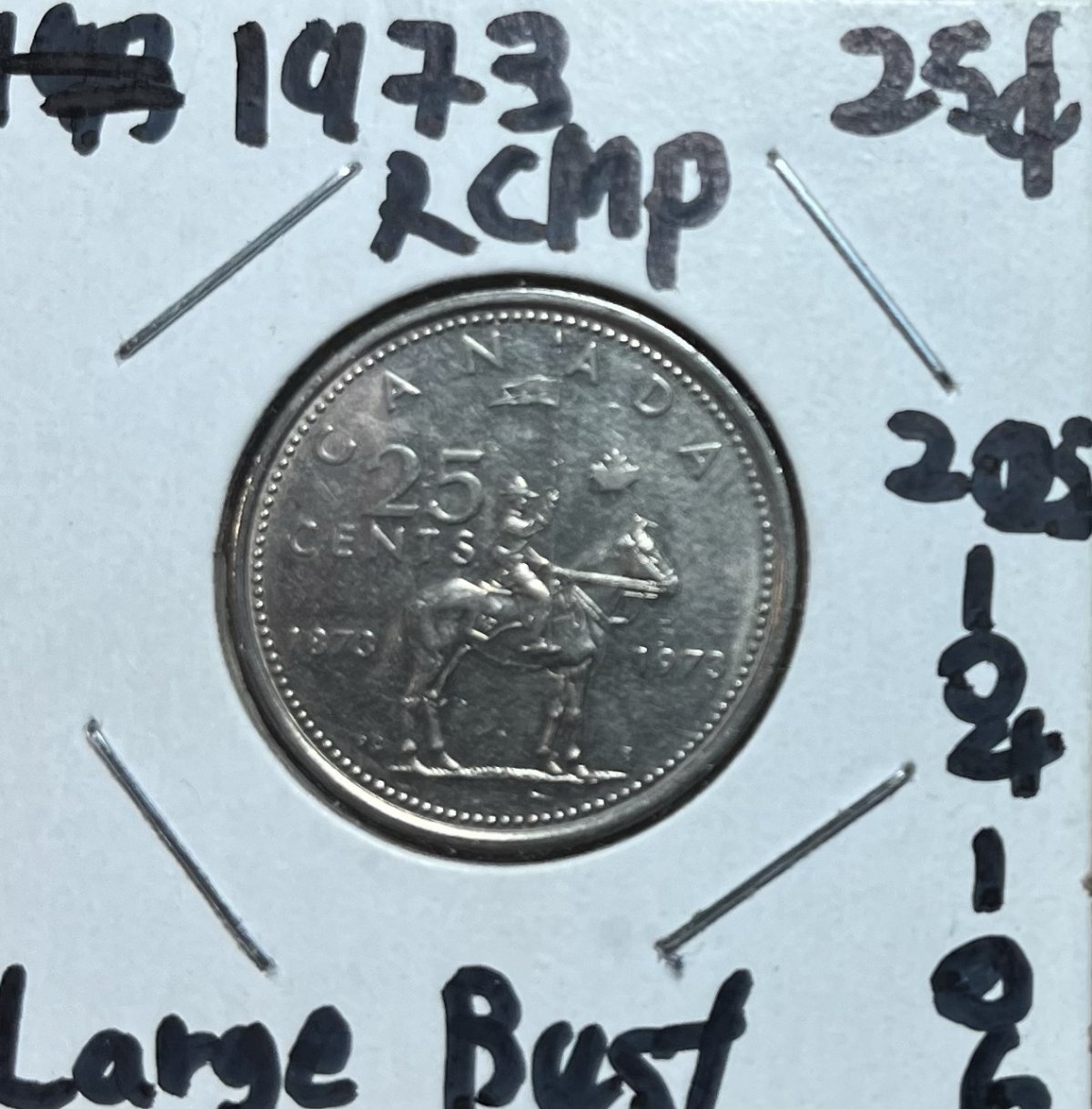 1973-RCMP-Large-Bust-And-1980-Double-Clipped-Penny-Found-CRH