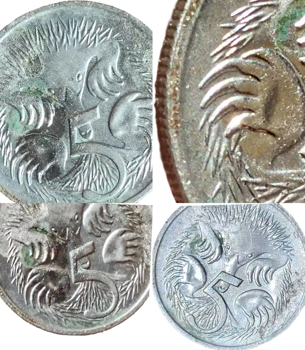 2006-Five-Cent-Coin-With-Multiple-Cracks