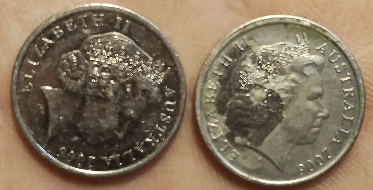 2006-Five-Cent-Coin-With-Multiple-Cracks