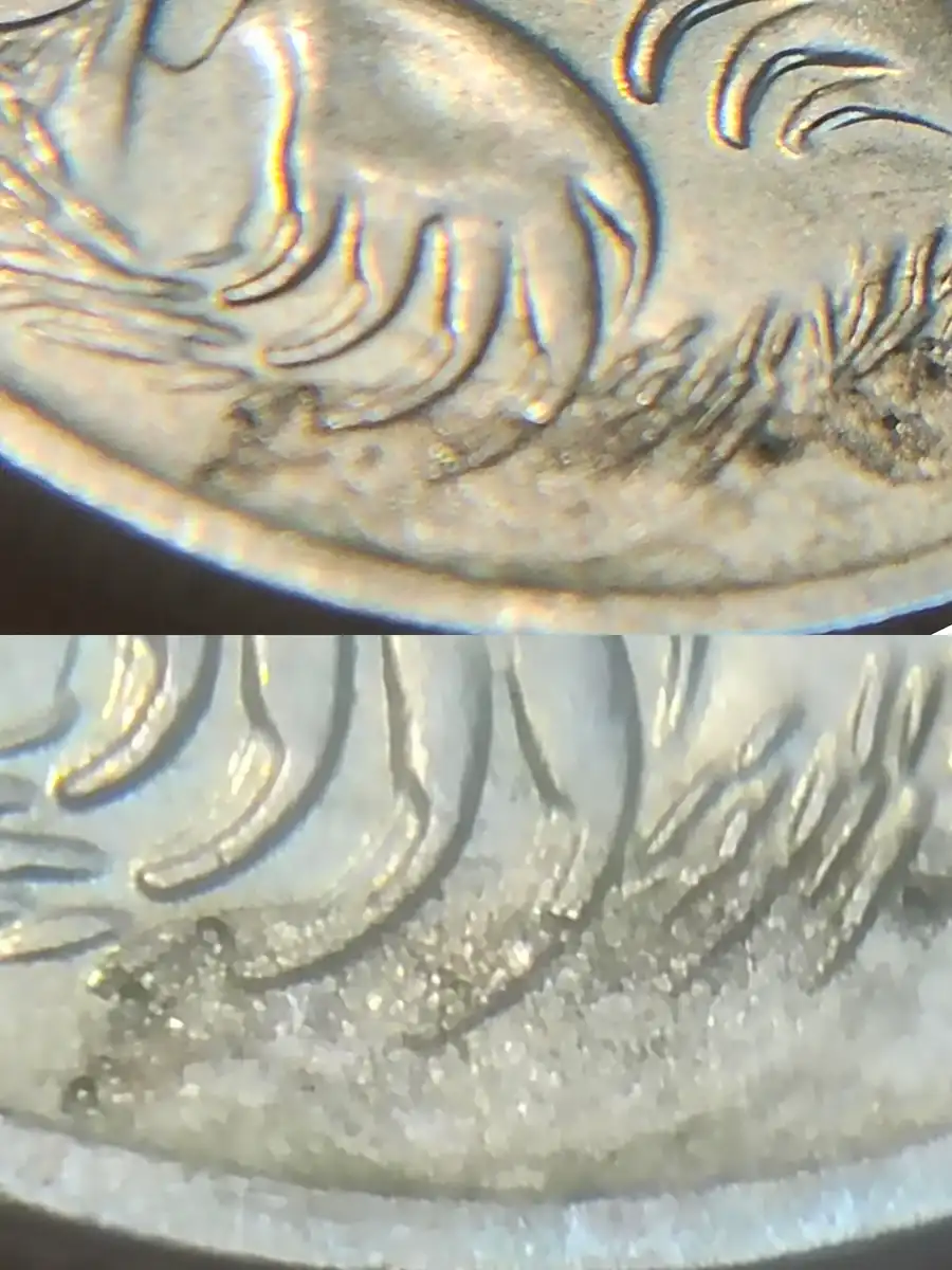 2006-Five-Cent-Coin-With-Multiple-Cracks