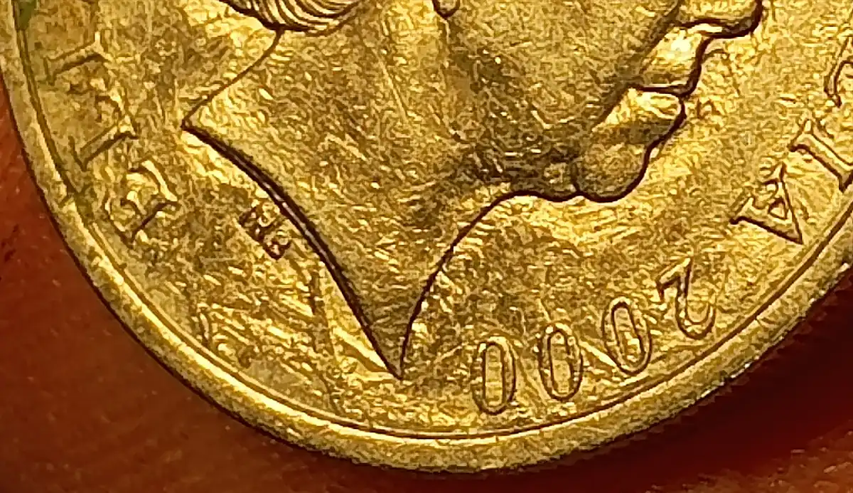 2000-Ten-Cents-With-Weird-Extra-Images-Obverse/Reverse