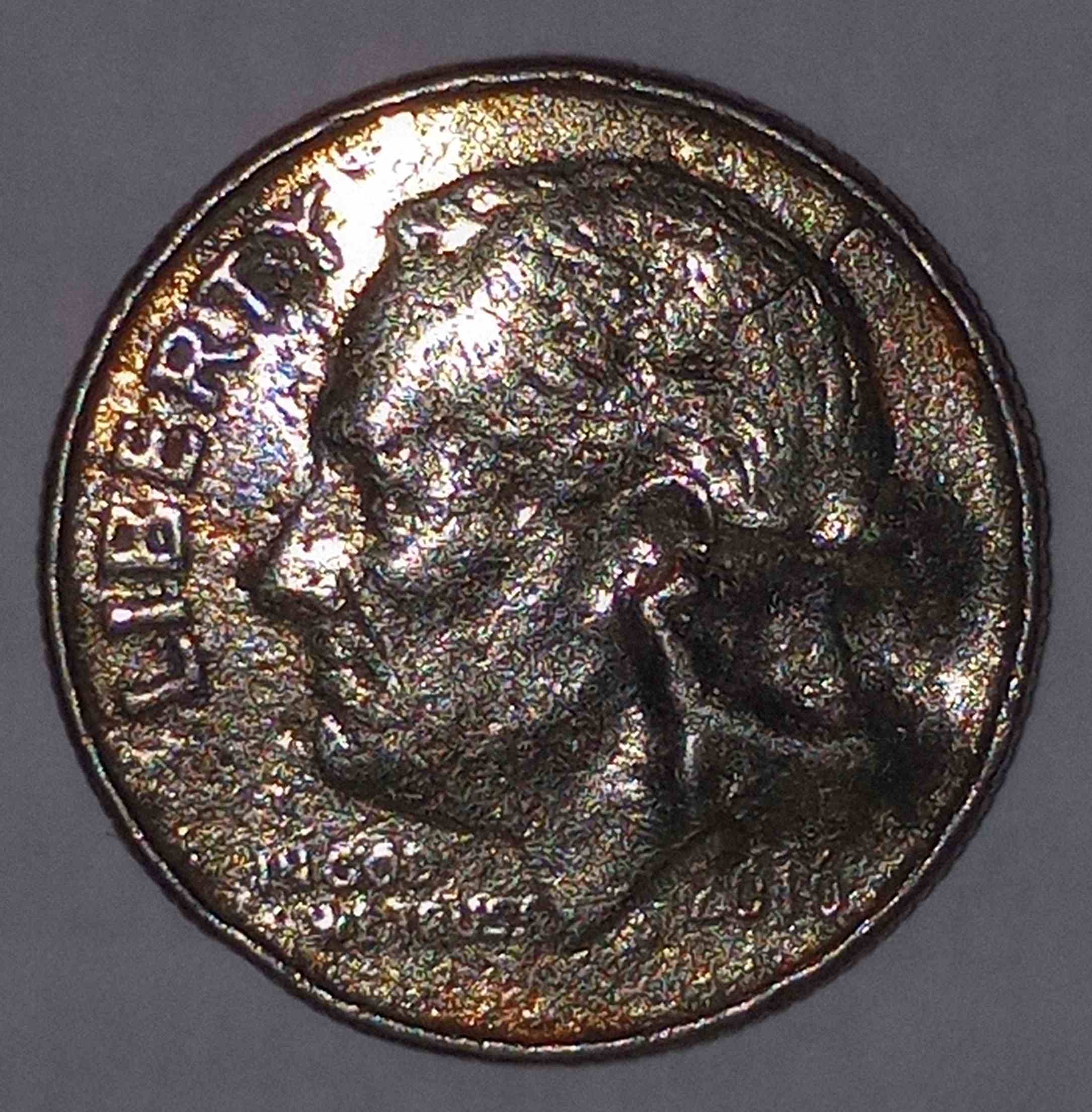 2016-Dime-W/-Multiple-Mint-Errors:-Large-Cuds,-Improperly-Annealed/Annealing-Copper,-Die-Crack