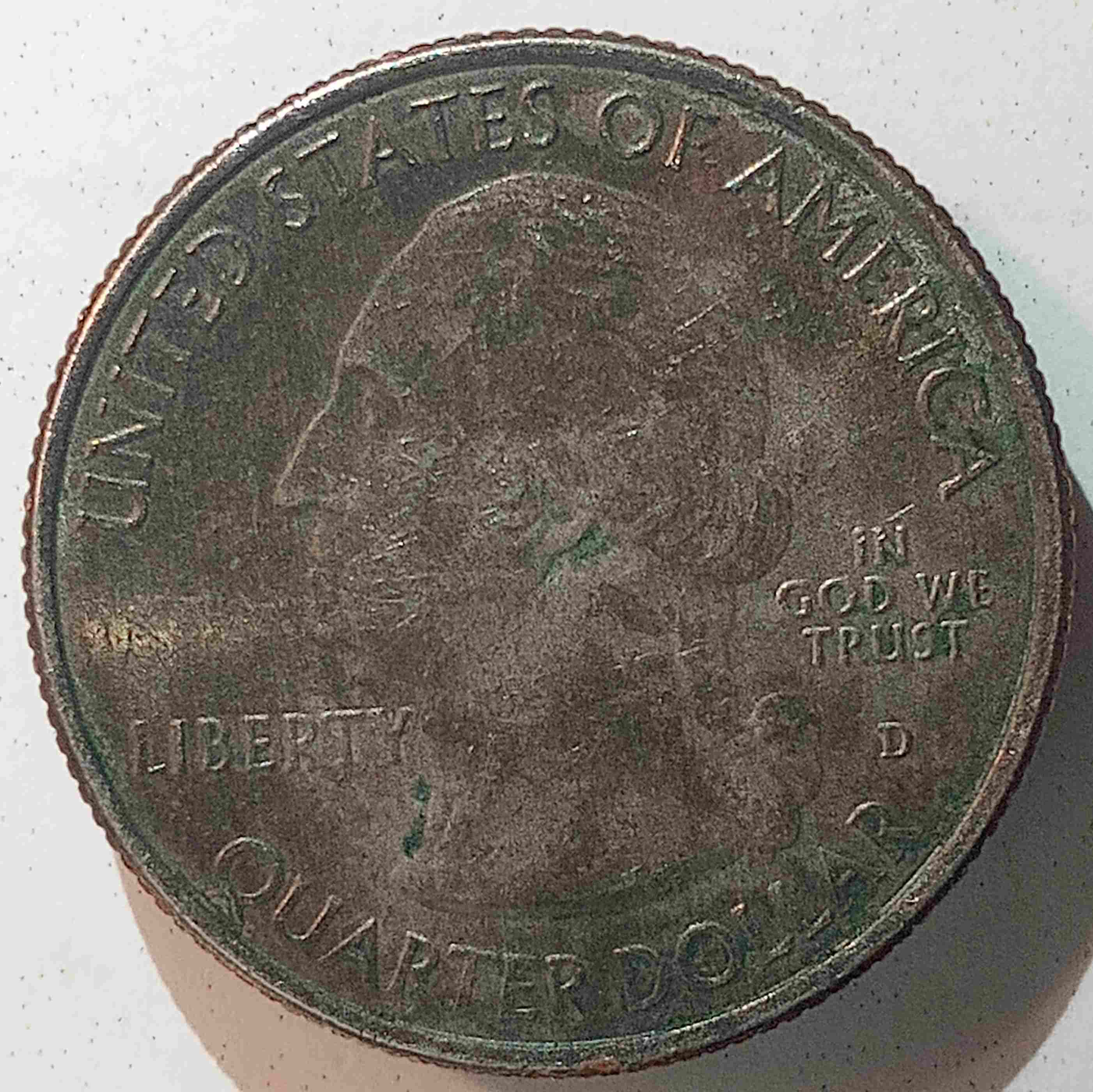 2017-D-Quarter,-Grey-With-Subdued-Shine,-Normal-Edge.-Improperly-Annealed?