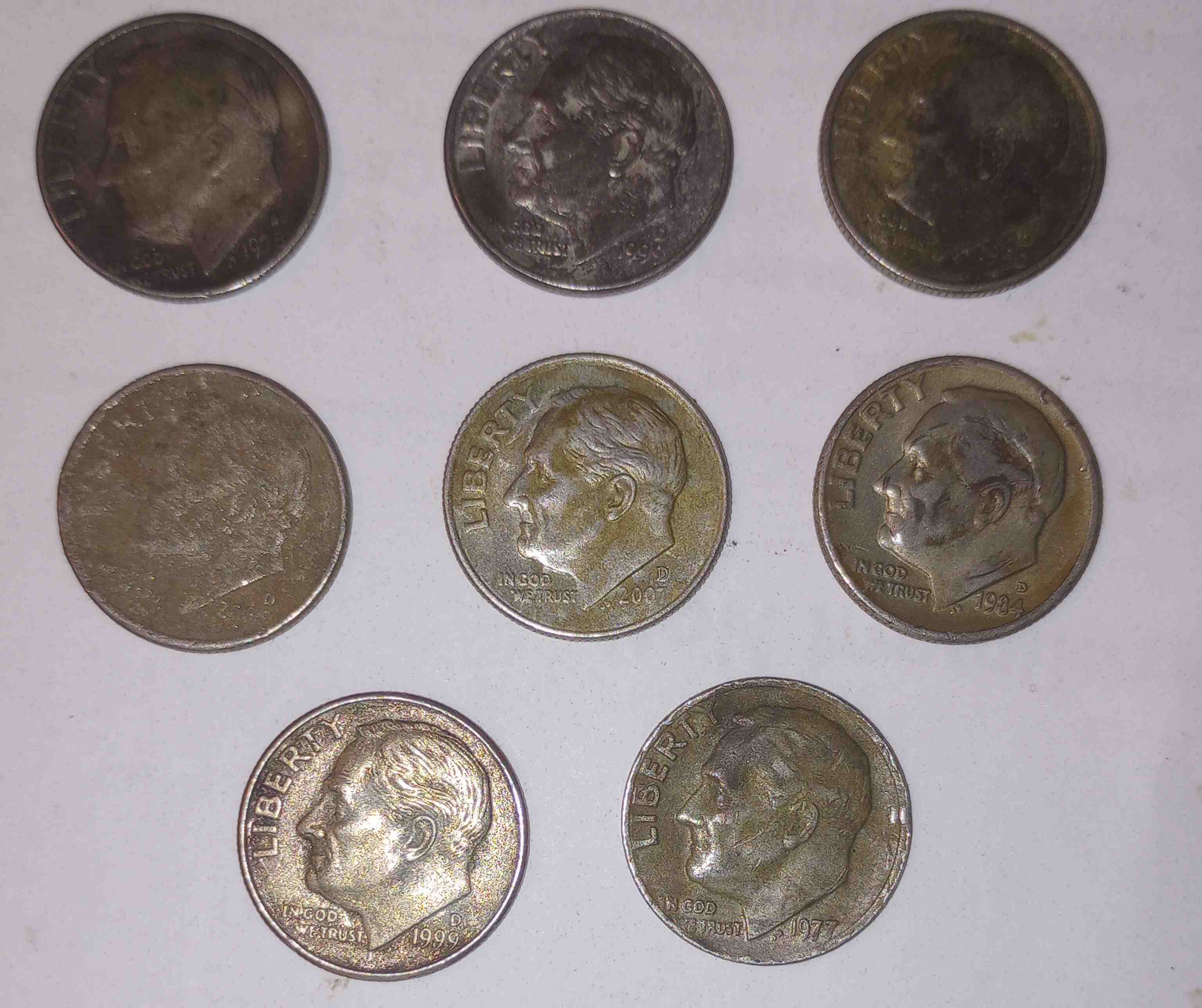 Dime-Collection,-Circulated,-Anything-Here-Special?