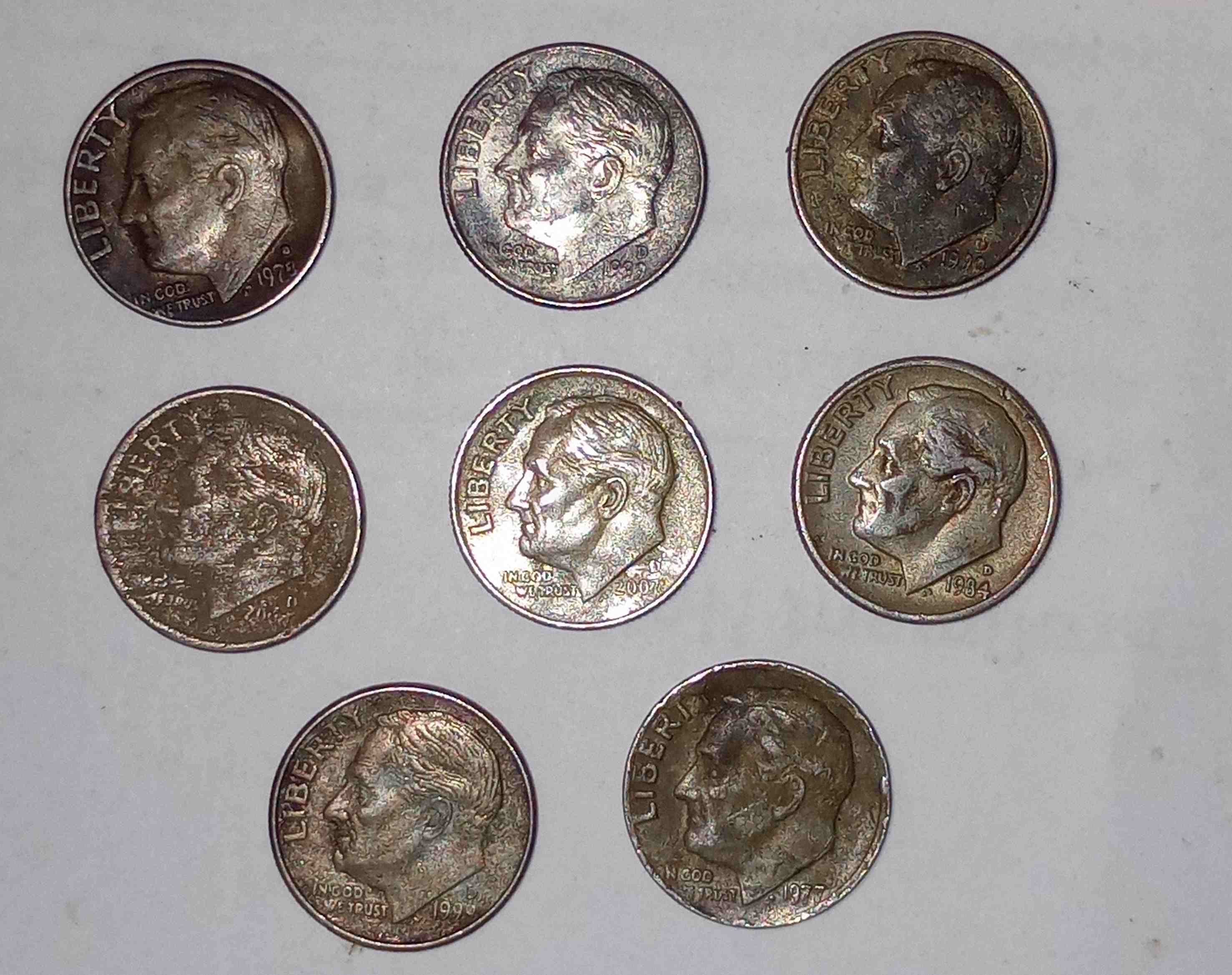 Dime-Collection,-Circulated,-Anything-Here-Special?