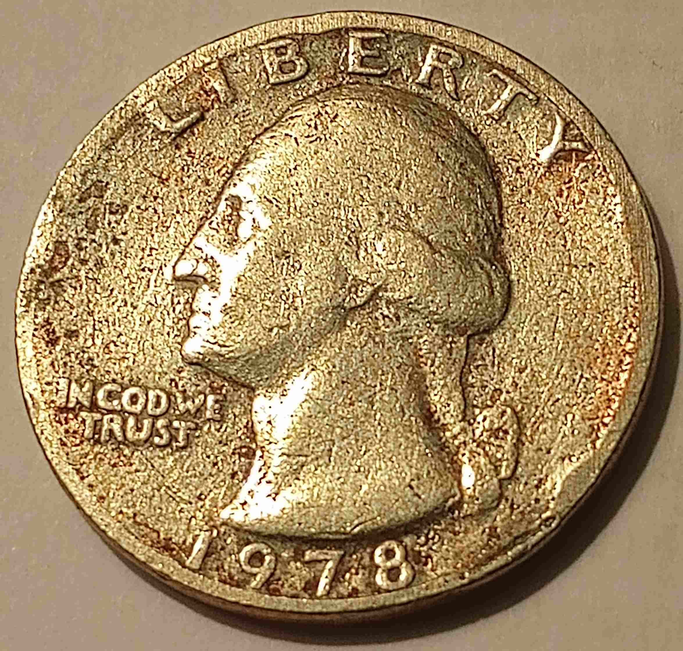 1978-P-Quarter-With-Copper-Showing-On-Surface,-Mint-Error?