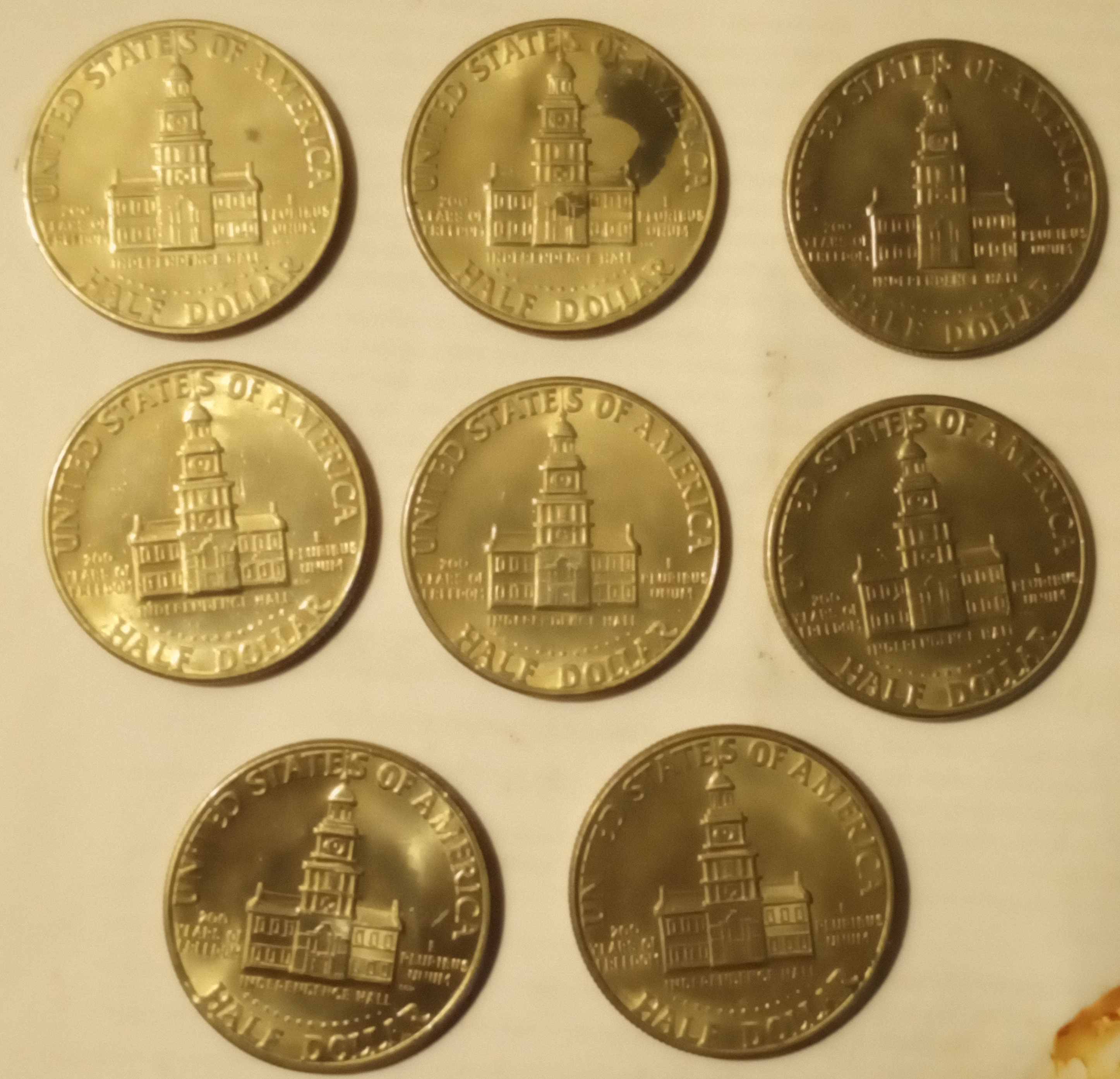 Bicentennial-1776-1976-Half-Dollars-And-Quarters-Collection