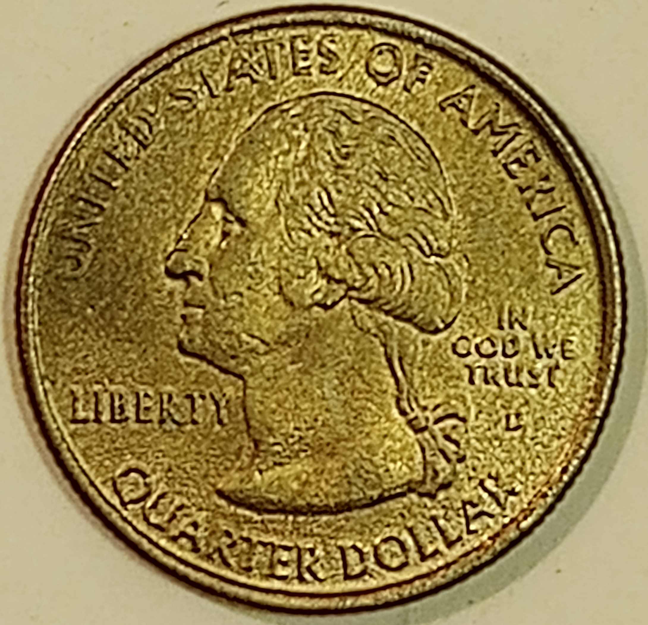 2000-D-Massachusetts-Gold-Bronze-Quarter-With-Improper-Annealing-Or-Other-Mint-Error?