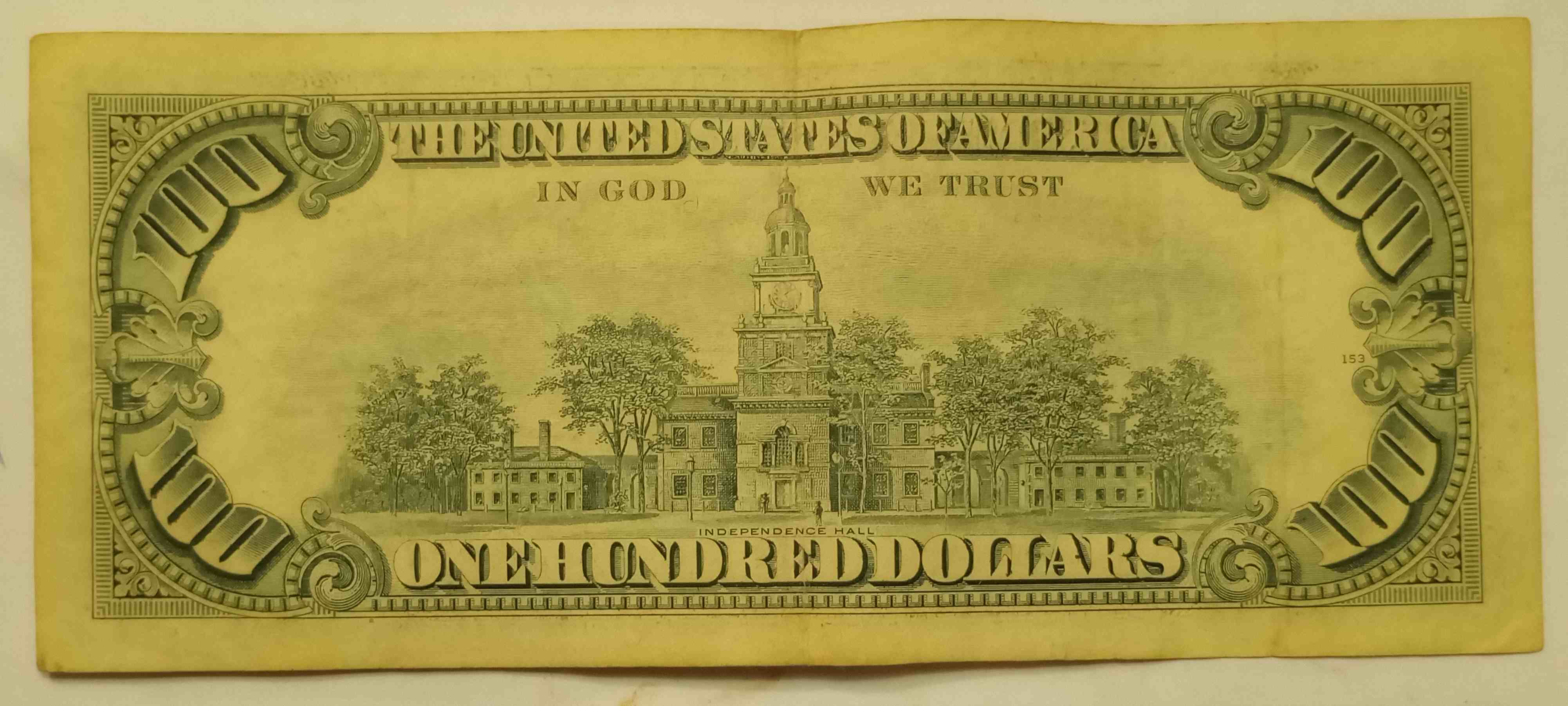 1990-$100-Bill-In-Good-Condition,-Found-In-Circulation