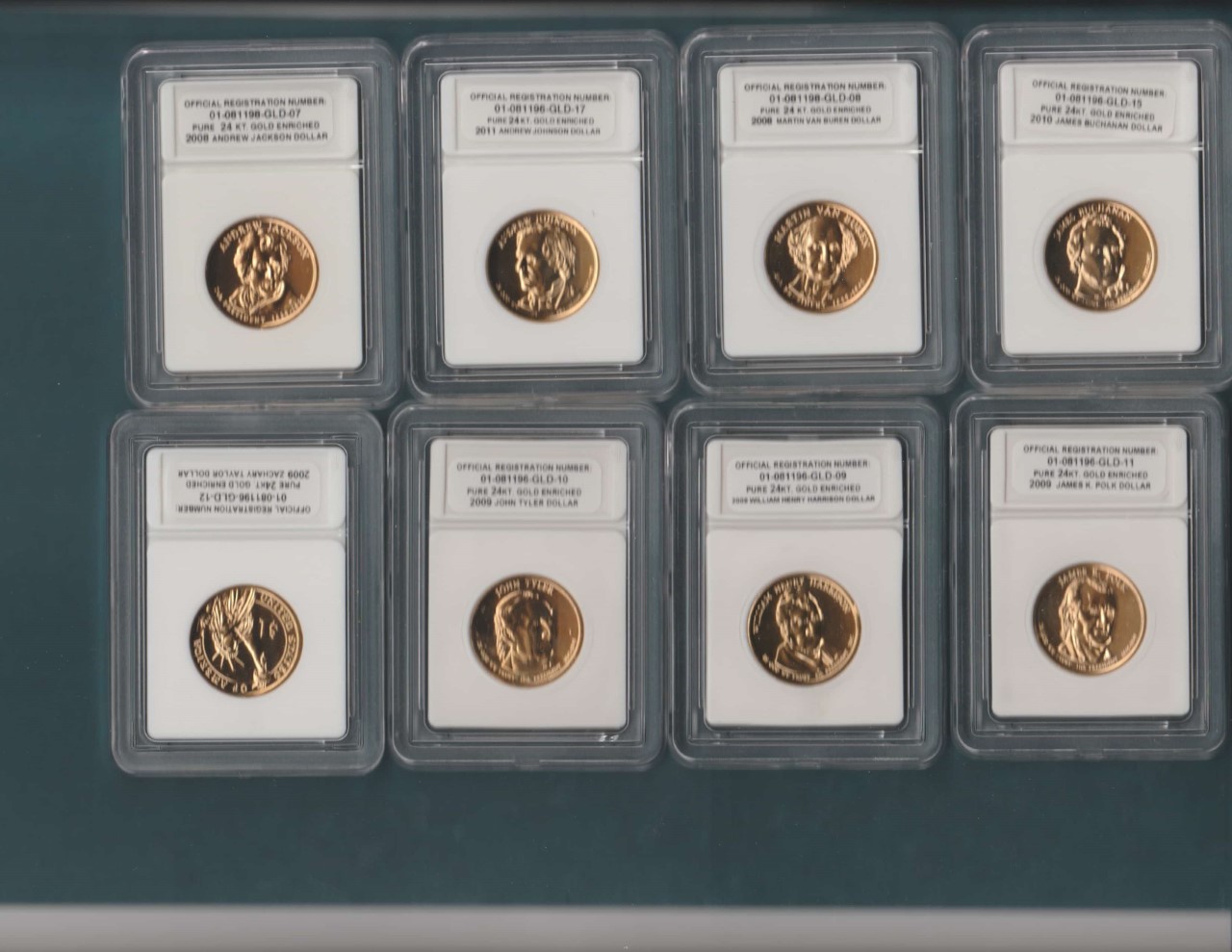 24-Kt-Gold-Plated-President-Dollars
