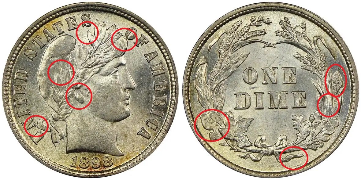 Counterfeit-Detection:-1898-Barber-Dime