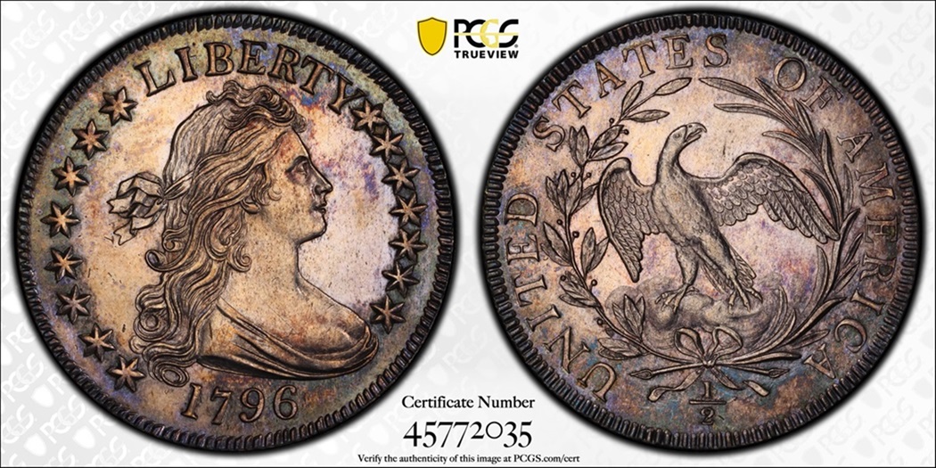 Only-In-My-Dreams---1796-50c-Half-Dollar-Graded-PCGS-SP-65-Sells-For-$1,046,250