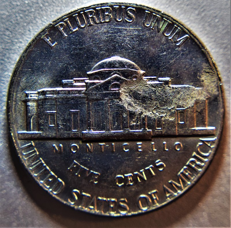 1972-D-Jefferson-Nickel--Strike-Thru-REV-And-Minor-OBV-Rim-Clip