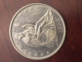 1858-O-Seated-Half-For-Grading